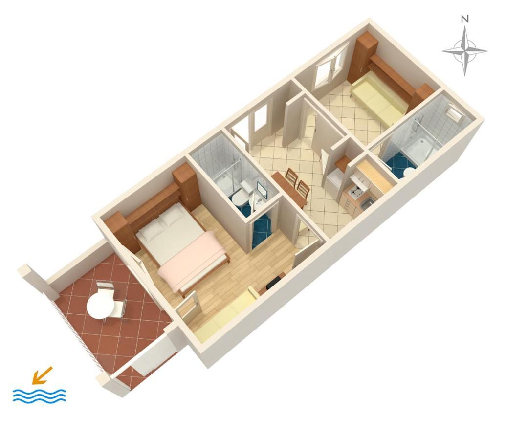 Apartments By The Sea Podgora, Makarska - 2615 Екстер'єр фото